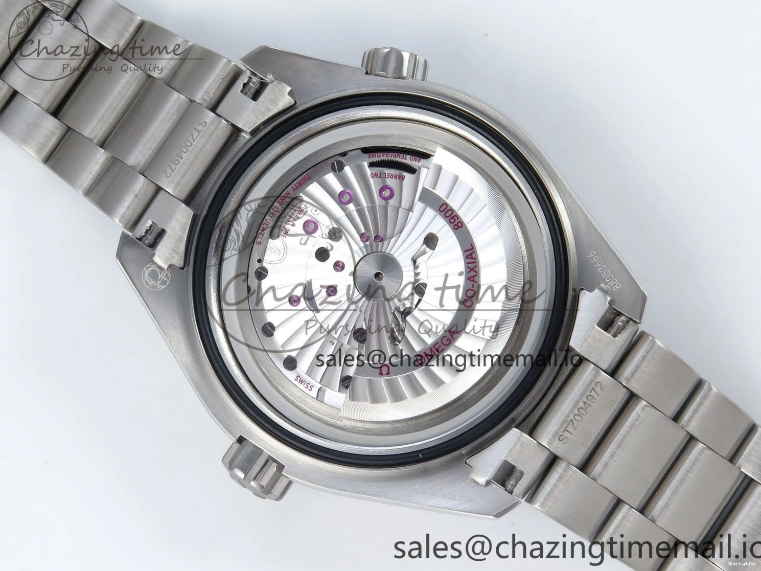 0224 Neat Seamaster Planet Ocean 600M 43.5mm SS SCF 1:1 Best Edition Blue Dial on SS Bracelet A8900 Super Clone 7684